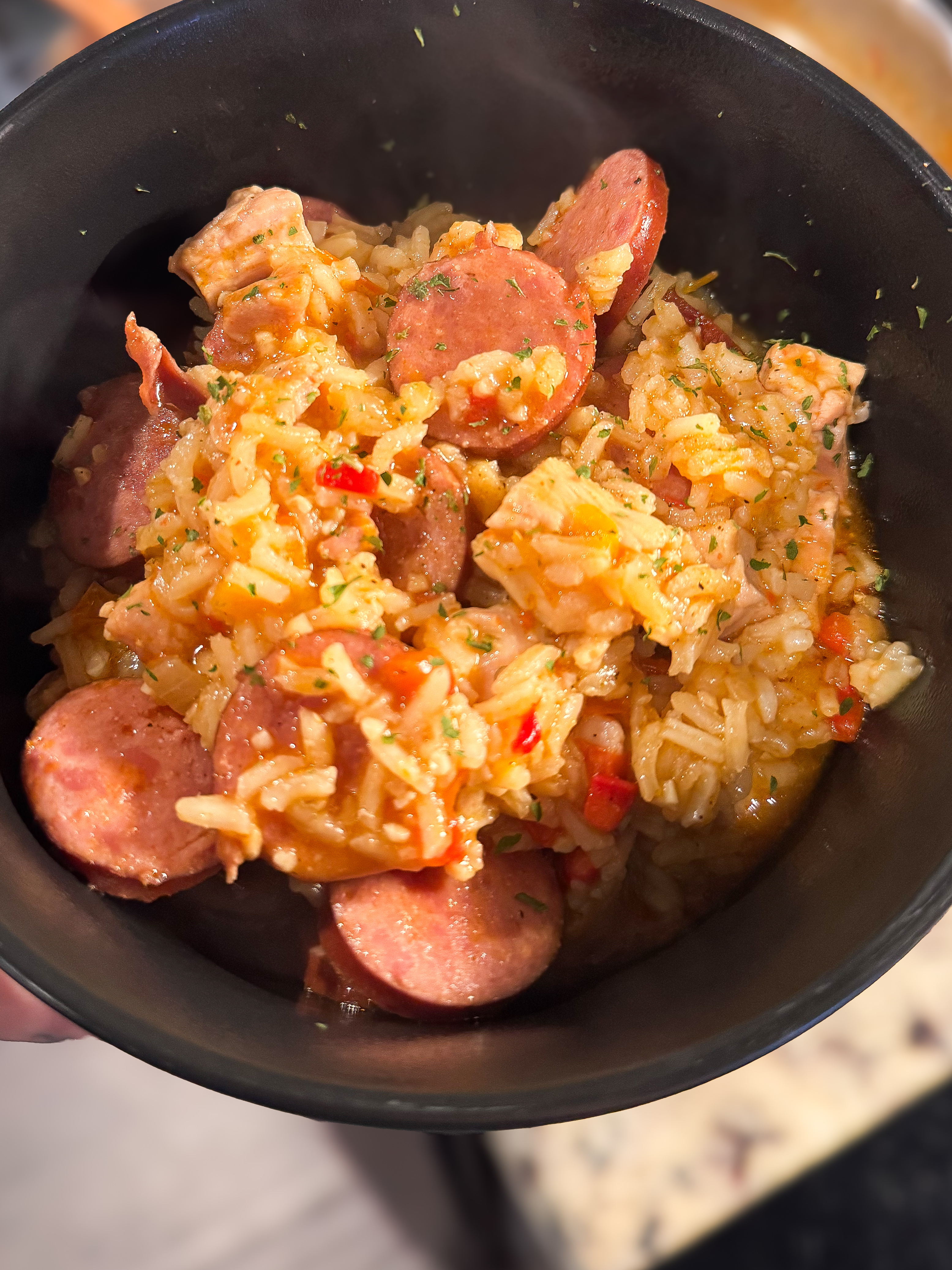 One Pot Chicken and Sausage Skillet